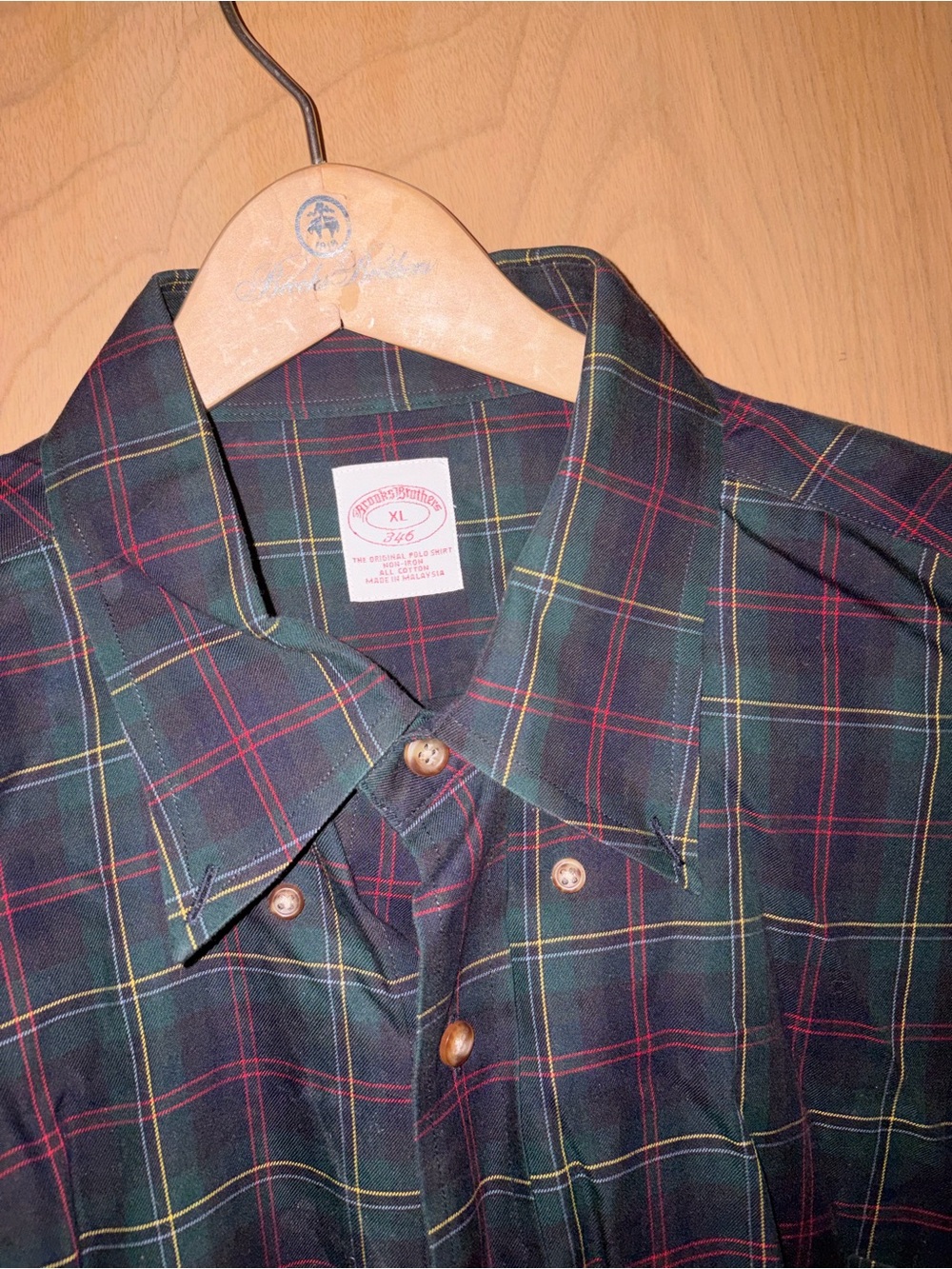 Brooks Brothers Sutherland Plaid Button Down Shirt